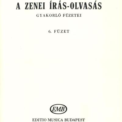 A zenei írás-olvasás gyakorló füzetei - 6. füzet