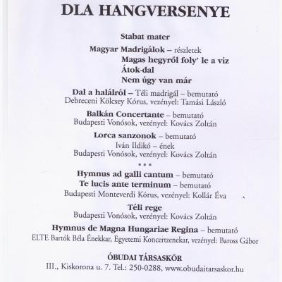 Tóth Péter zeneszerző DLA hangversenye