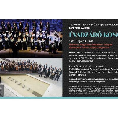 Évadzáró koncert - Tóth Péter: Da pacem, Domine (ősbemutató)<br>Debrecen