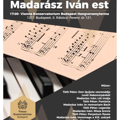 Tóth Péter - Madarász Iván est a Vienna Konservatorium Budapesti Hangversenytermében<br>Budapest