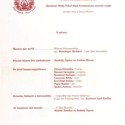 Reményi Attila - Szerzői est