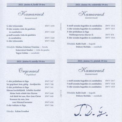 Kamaraest a 32. Budapesti Bach-héten