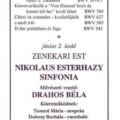 Zenekari est a 9. Budapesti Bach-héten