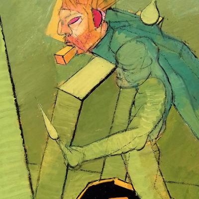 Vincent – műterem zöld fényben