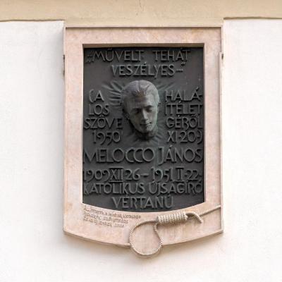 Melocco János emléktábla