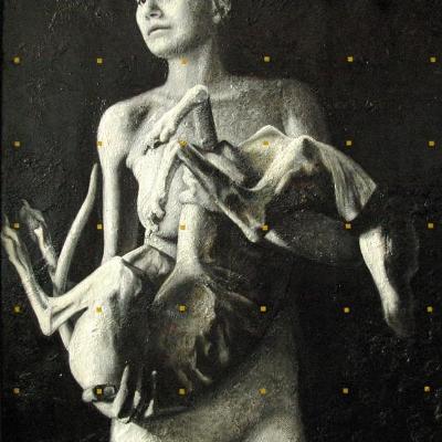 Lány kutyával – tanulmány