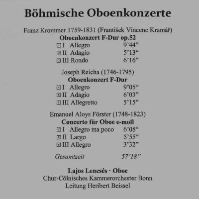 Böhmische Oboenkonzerte