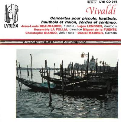 Vivaldi - Concertos pour piccolo hautbois, hautbois et violon, cordes et continuo