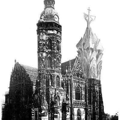 Szent Erzsébet templom tornya (vázlatterv)