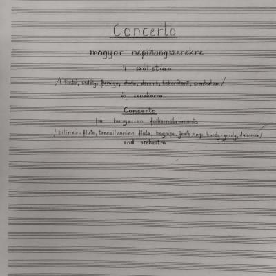 Concerto magyar népi hangszerekre (és 4 szólistára)