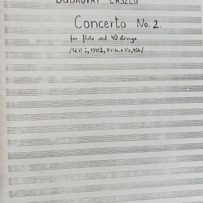 Concerto No. 2 - for flute and 40 strings