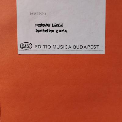 Recitativo és ária (Recitativo e aria)