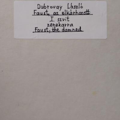 Faust, az elkárhozott - I. szvit zenekarra