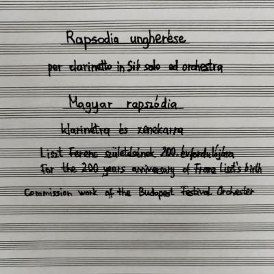 Magyar rapszódia - klarinétra és zenekarra