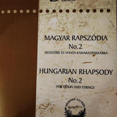 Magyar rapszódia No. 2 - hegedűre és zongorára