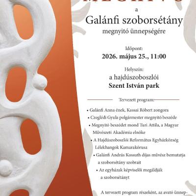 Galánfi szoborsétány megnyitó ünnepsége