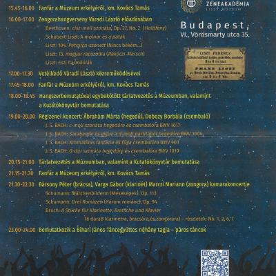 Régizenei koncert a Múzeumok éjszakáján