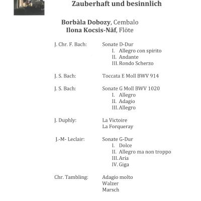 Cembalo und Flöte - Konzert