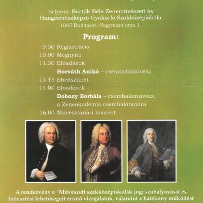 Évfordulós mesterek csembalón