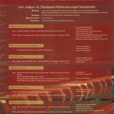 Cembalissimo 2011 - Bartók és korunk csembalózenéje