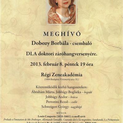 DLA doktori záróhangverseny