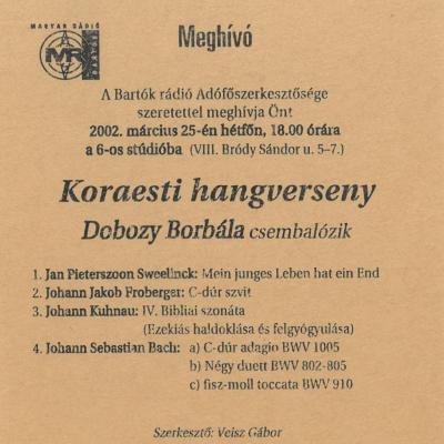 Koraesti hangverseny