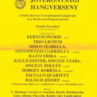 Jótékonysági hangverseny