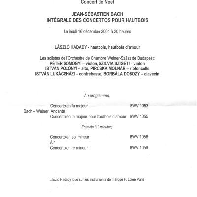 Bach koncert Párizsban