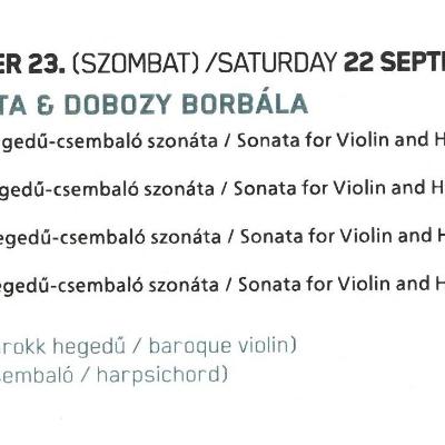 J. S. Bach szonátái barokk hegedűre és csembalóra