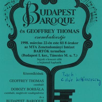 Budapest Baroque - csembalóest