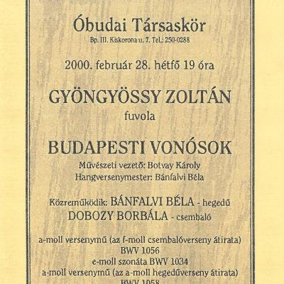 Bach szonáták és versenyművek