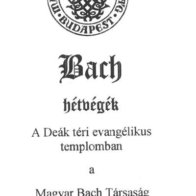 Bach összes hegedű-csembaló szonátája a Bach-hétvégén