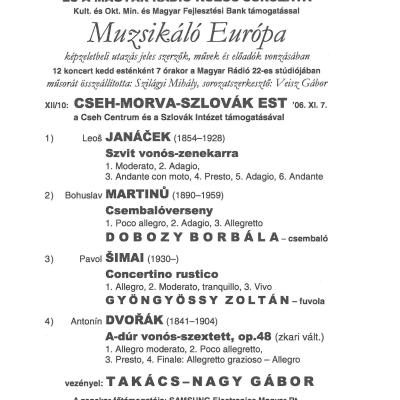B. Martinů - Csembalóverseny
