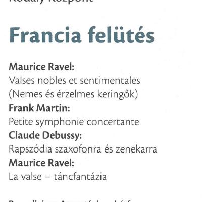 "Francia felütés" - kamaraest