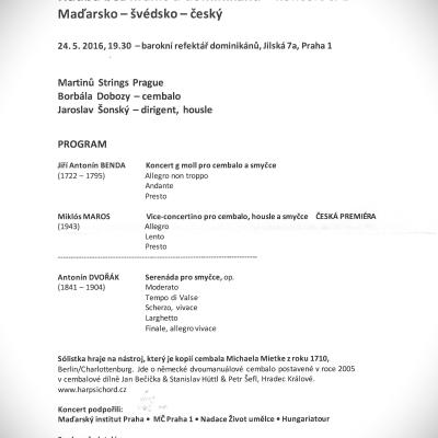 G. A. Benda és Maros Miklós versenyművei